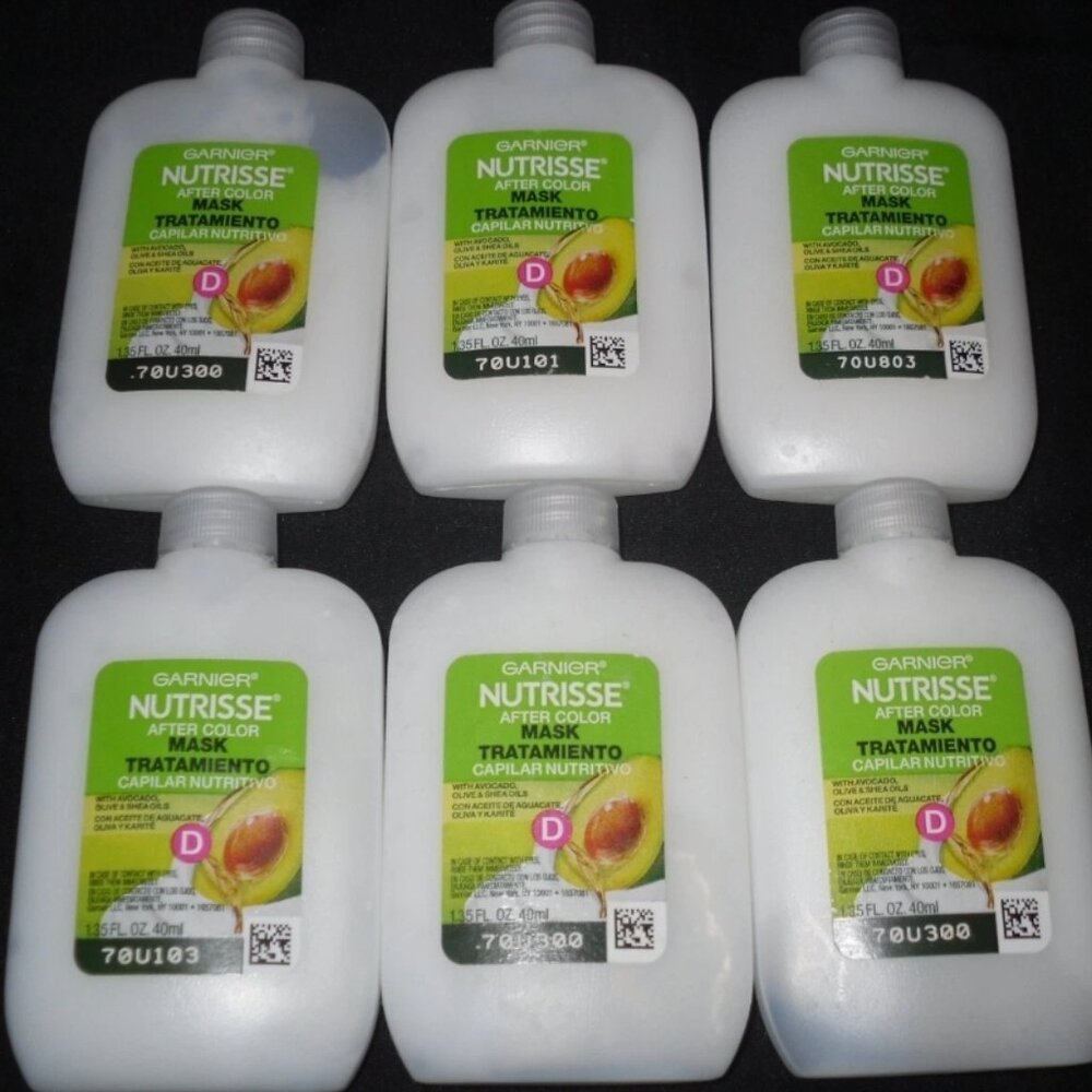 6 Garnier NUTRISSE After Color Conditioner Mask Treatment 1.35 Fl Oz Hair.